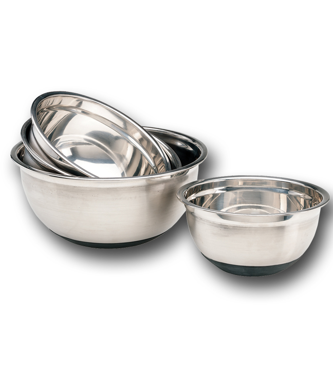Mixing Bowls with Rubber Base 4 Qt